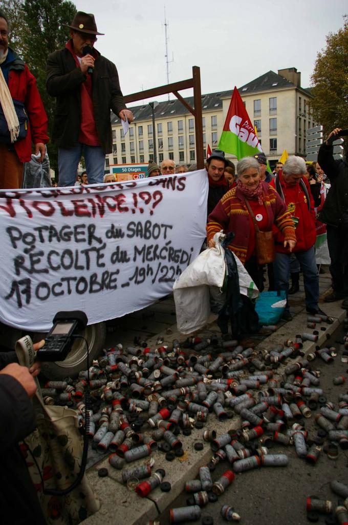 Grenades récupérées sur place