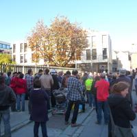 Rassemblement devant la préfecture