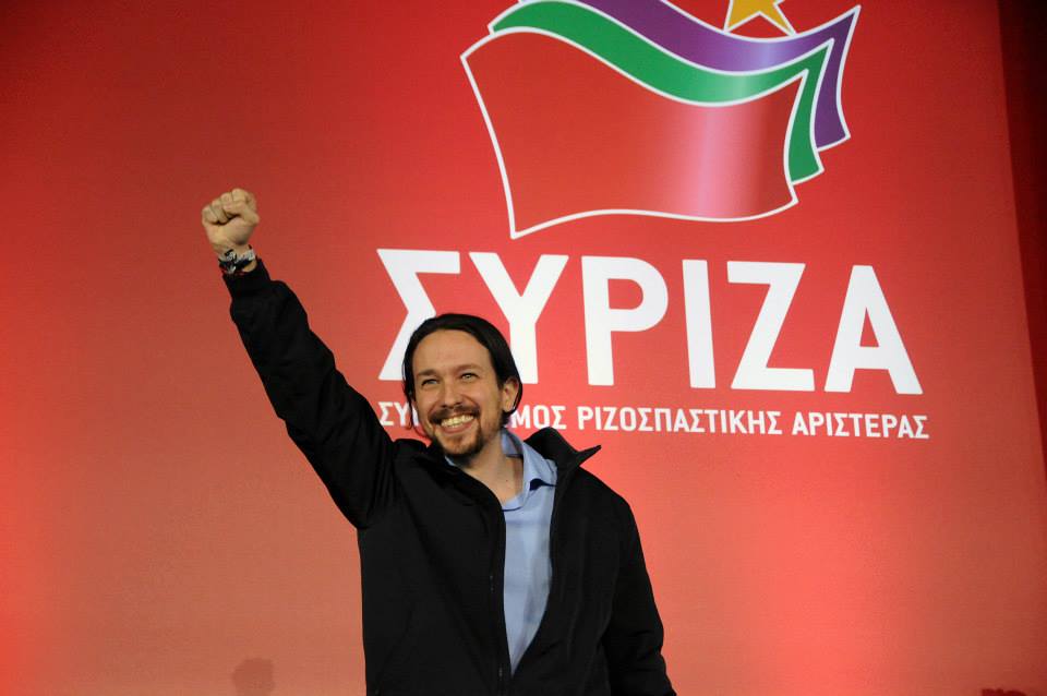 Meeting Athenes 22 jan  P Iglesias Podemos