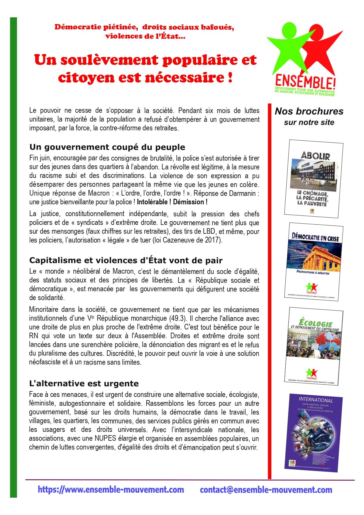 Agenda électronique: refusons la contrainte!