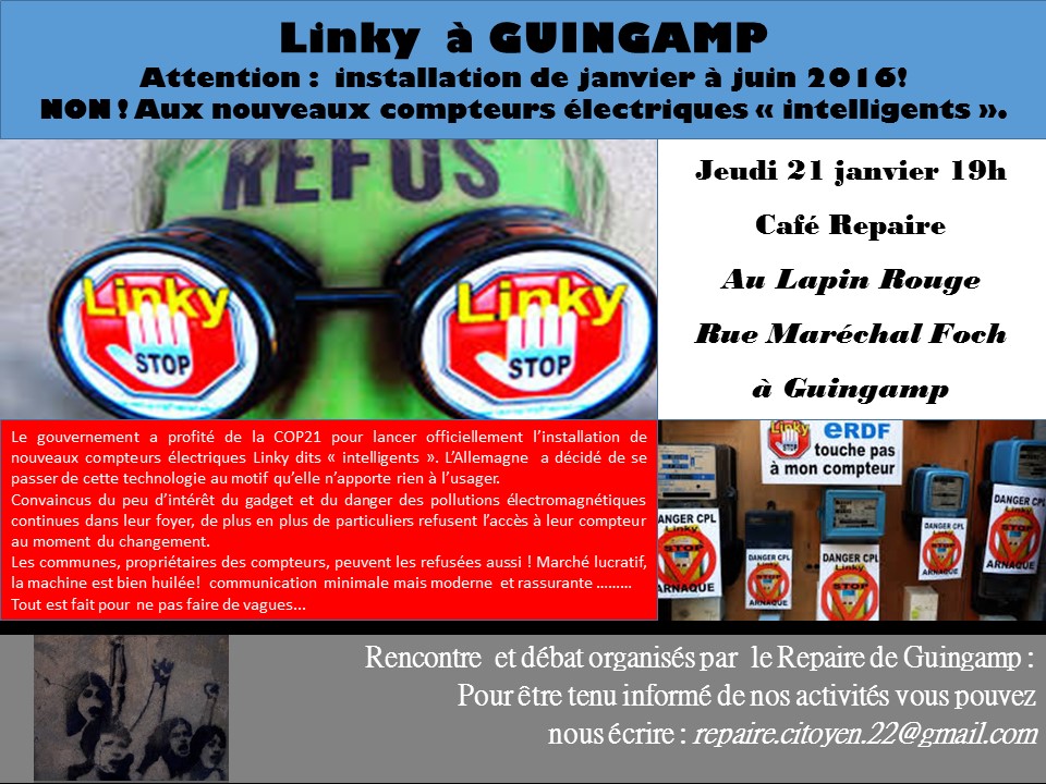 Affiche repaire 21 janvier linky